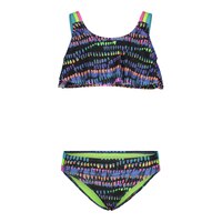 Under Armour Girls' WC Drip Flutter 2 Piece Bikini Set Front_Flat