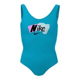 Nike Girl's Multi Logo U-Back One-Piece Swimsuit Front_Flat