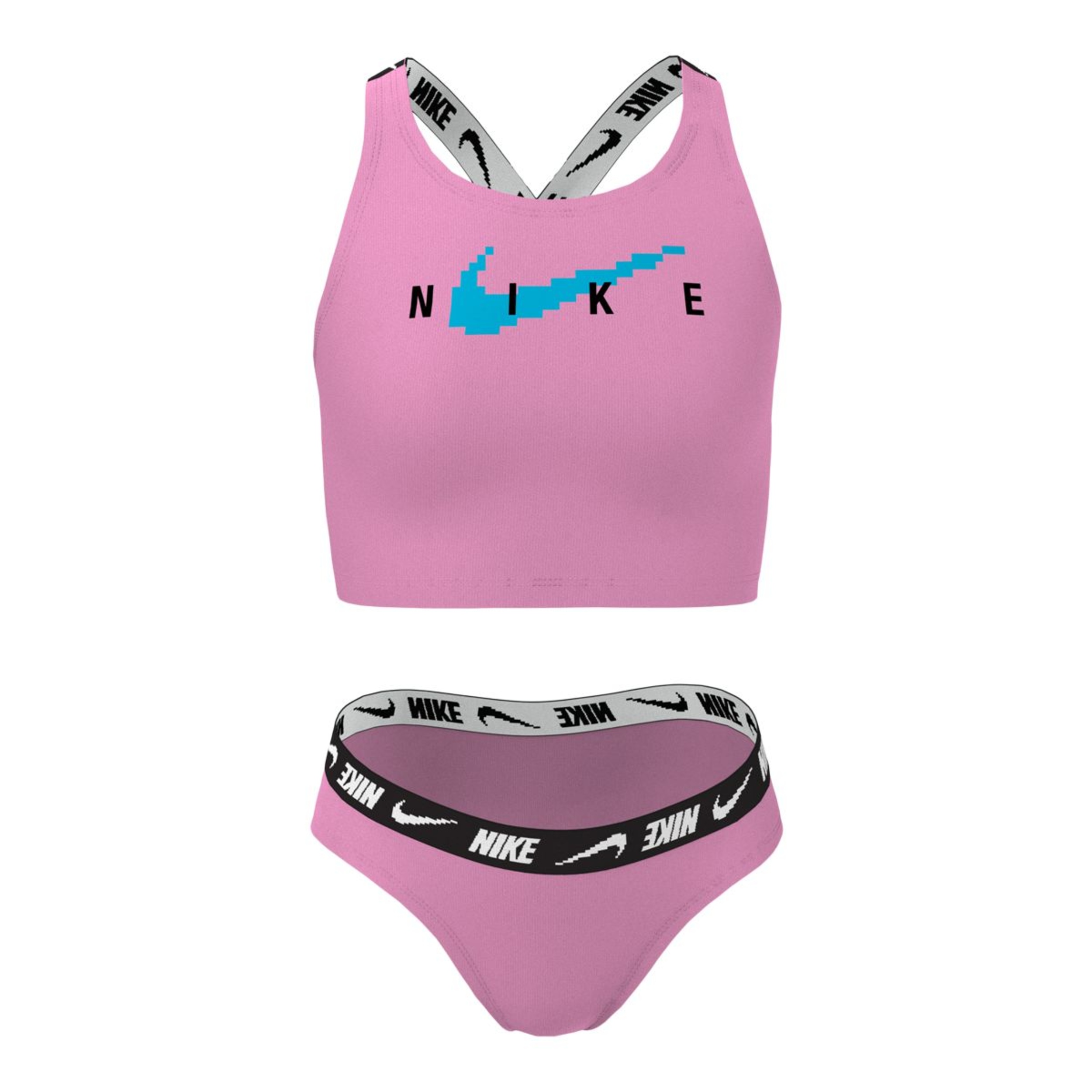 Nike Girls Logo Tape Crossback Midkini Set Sportchek 4917