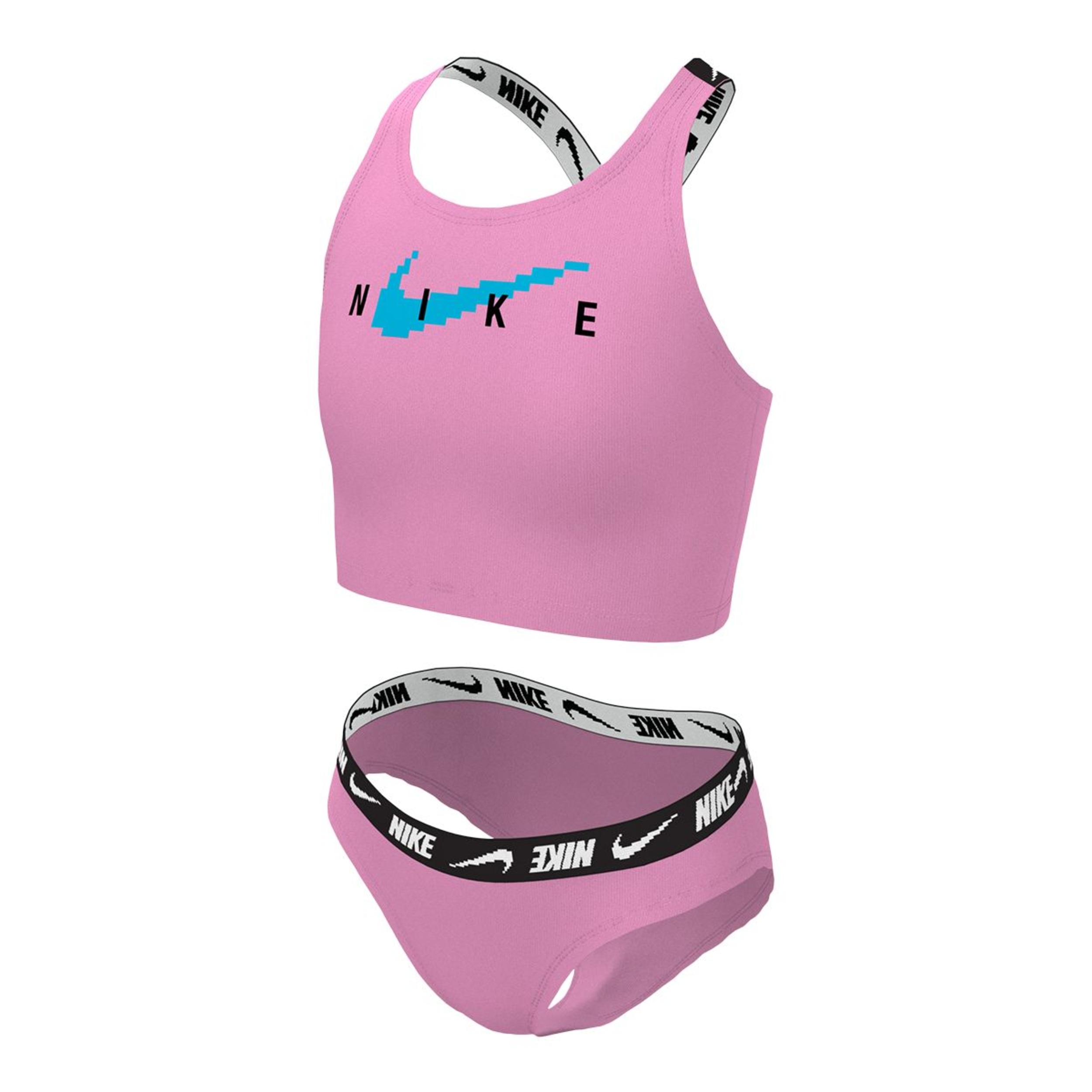 Nike Girls Logo Tape Crossback Midkini Set Sportchek 7242