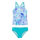 Speedo Kids' Printed Two Piece Tankini Set Front_Flat