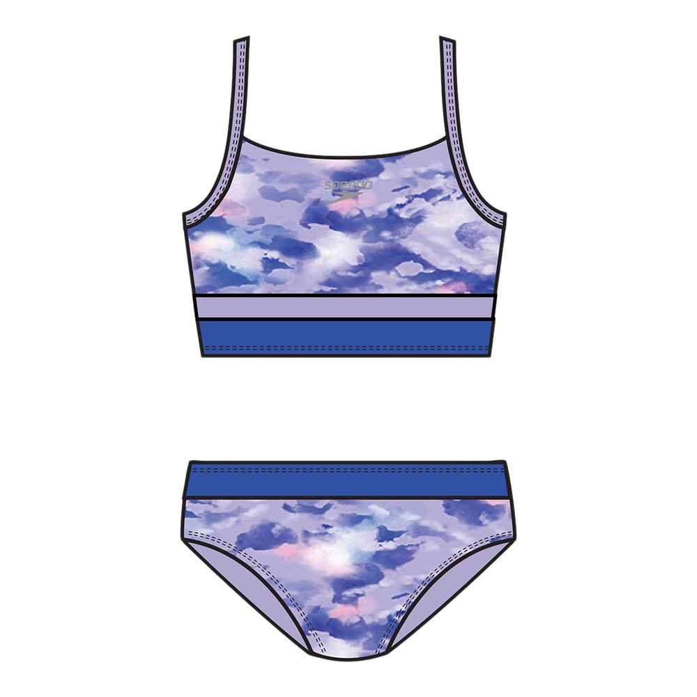 Speedo Girls Print Blocked Two Piece Bikini Set Sportchek 1886