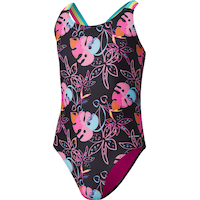 Ripzone Girls' SL Crossback One Piece Swimsuit Front_Angled_Left