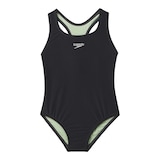 SPEEDO Kids' Solid Racerback One Piece Swimsuit Front_Flat