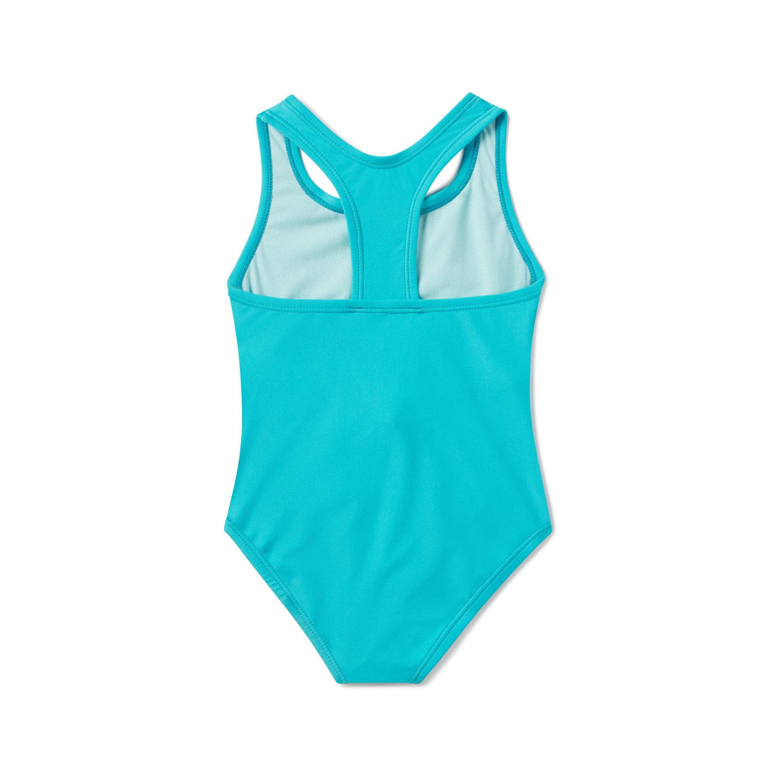 Speedo Girls' Solid Racerback One Piece Swimsuit