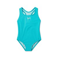 Speedo Girls' Solid Racerback One Piece Swimsuit Front_Flat