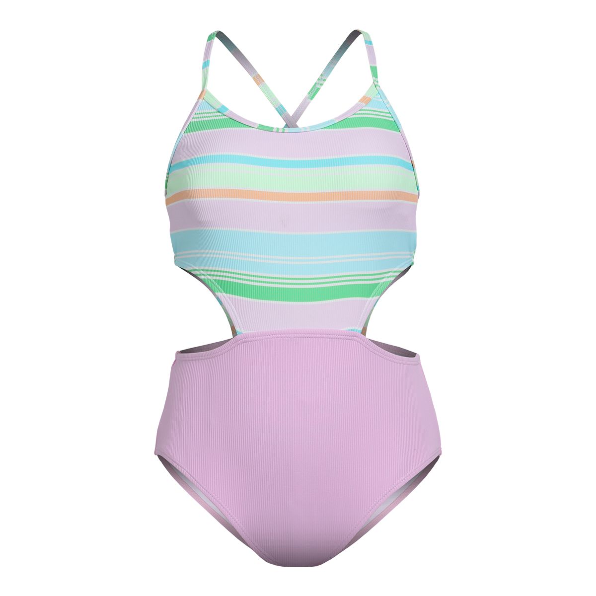 Mandarine Girls' Bora Bora Side Opening One Piece Swimsuit