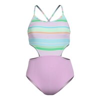 Mandarine Girls' Bora Bora Side Opening One Piece Swimsuit Front_Flat
