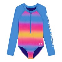 Under Armour Girls' Ombre Paddle One Piece Swimsuit Front_Flat