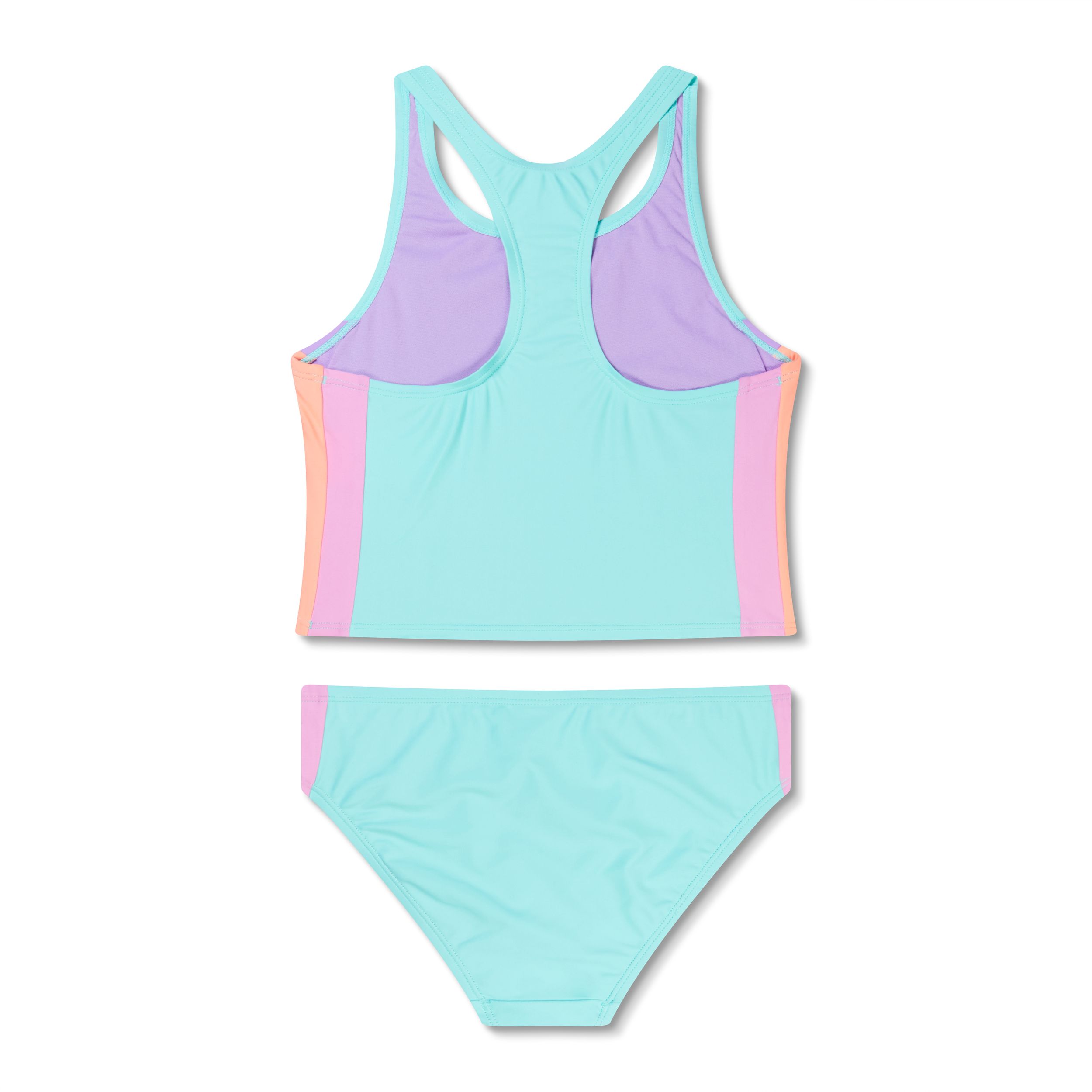 Speedo Girls' Colorblock Tankini Set