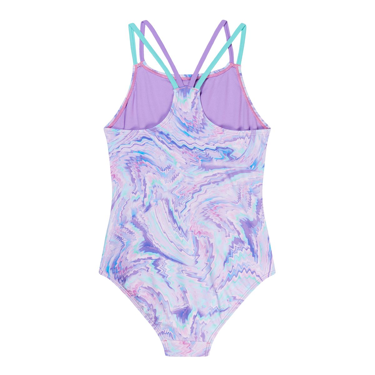 Speedo Girls' Print Strappy One Piece
