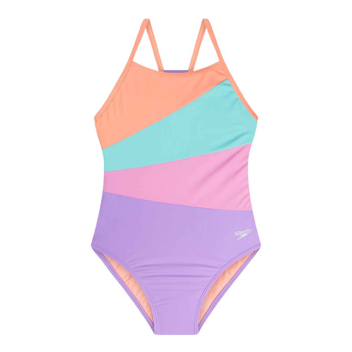 Speedo Girls' Radiating Splice One Piece
