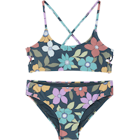 O'Neill Girls' Layla Floral Bralette Swim Set Front_Flat