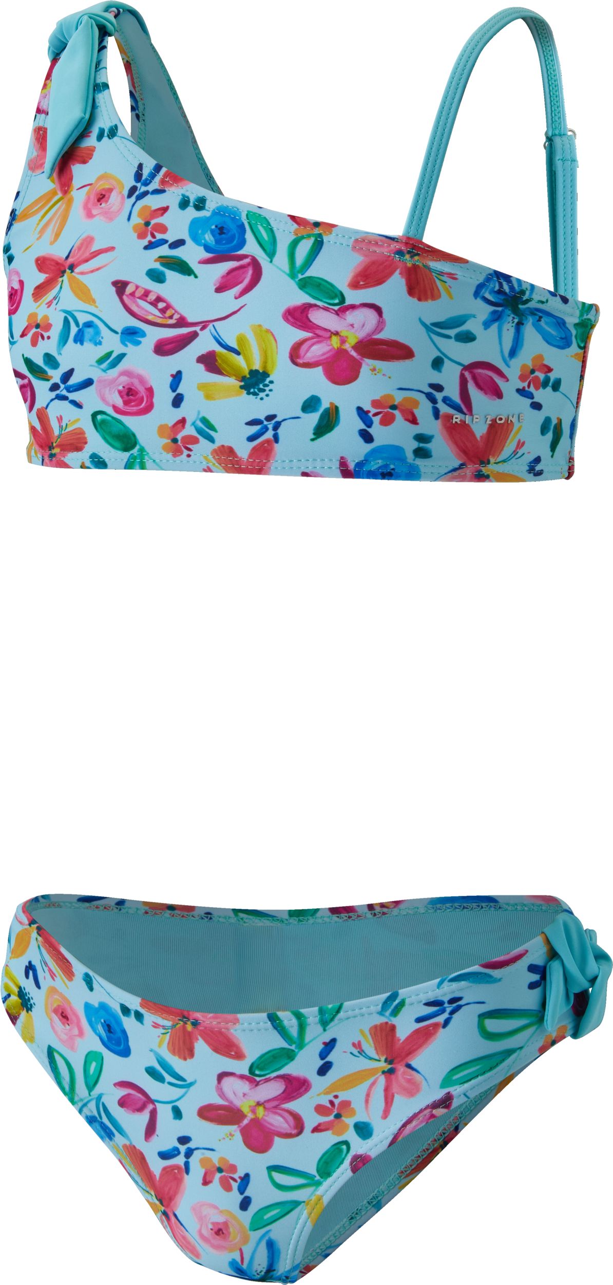 Ripzone Kids' Asymmetrical Floral Two Piece Bikini