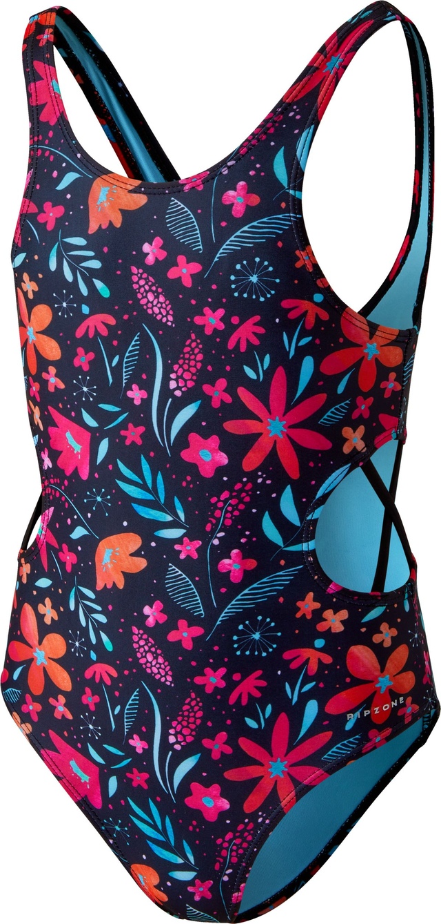 Ripzone Kids' Cut Out Floral One Piece Swimsuit