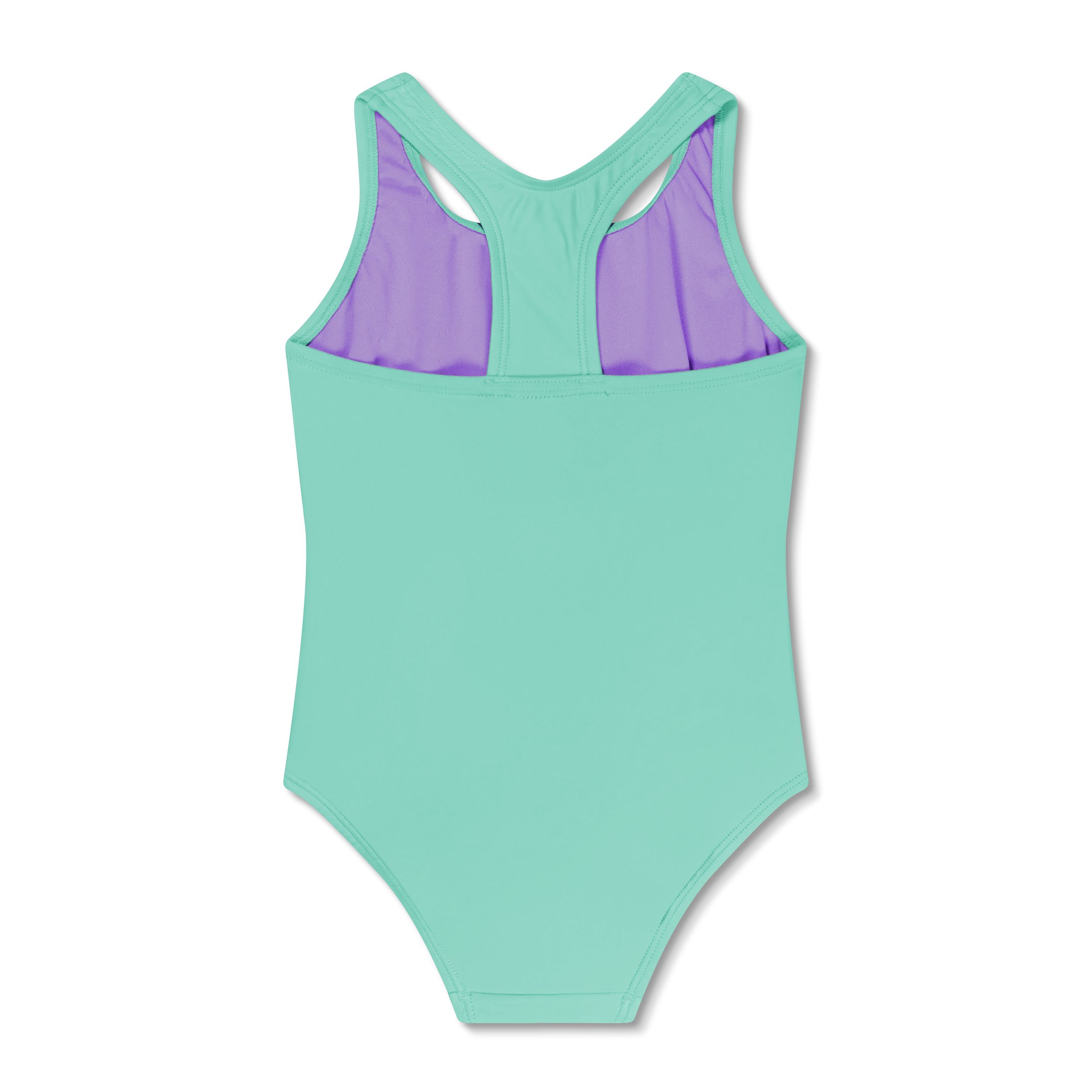 Speedo Girls' Solid Racerback One Piece Swimsuit
