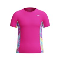 Speedo Girls' Printed Rashguard Front_Flat