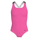 Nike Kids' Logo Tape Crossback One Piece Swimsuit Front_Flat