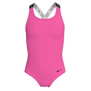 Nike Kids' Logo Tape Crossback One Piece Swimsuit