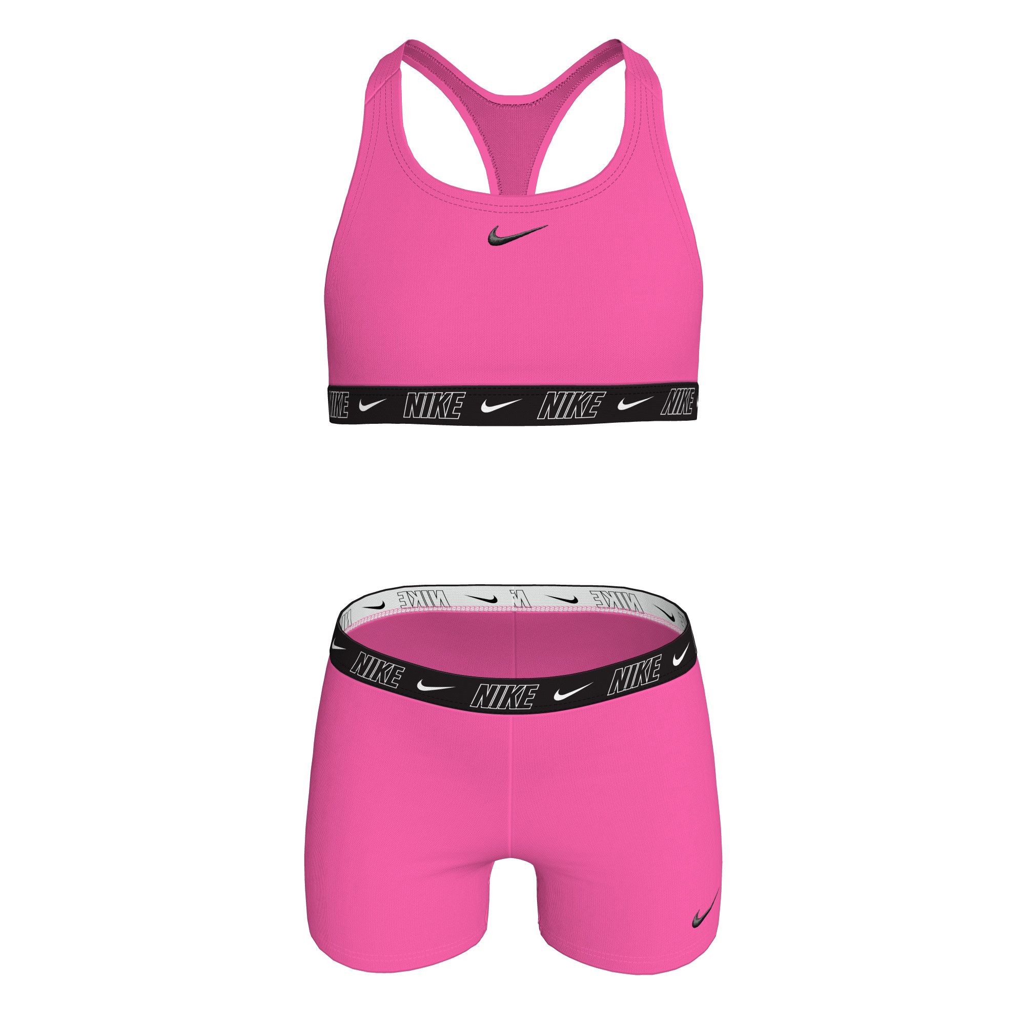Nike Girls' Logo Tape Two Piece Midkini Set