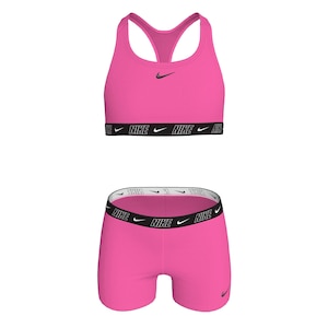 Nike Girls' Logo Tape Two Piece Midkini Set