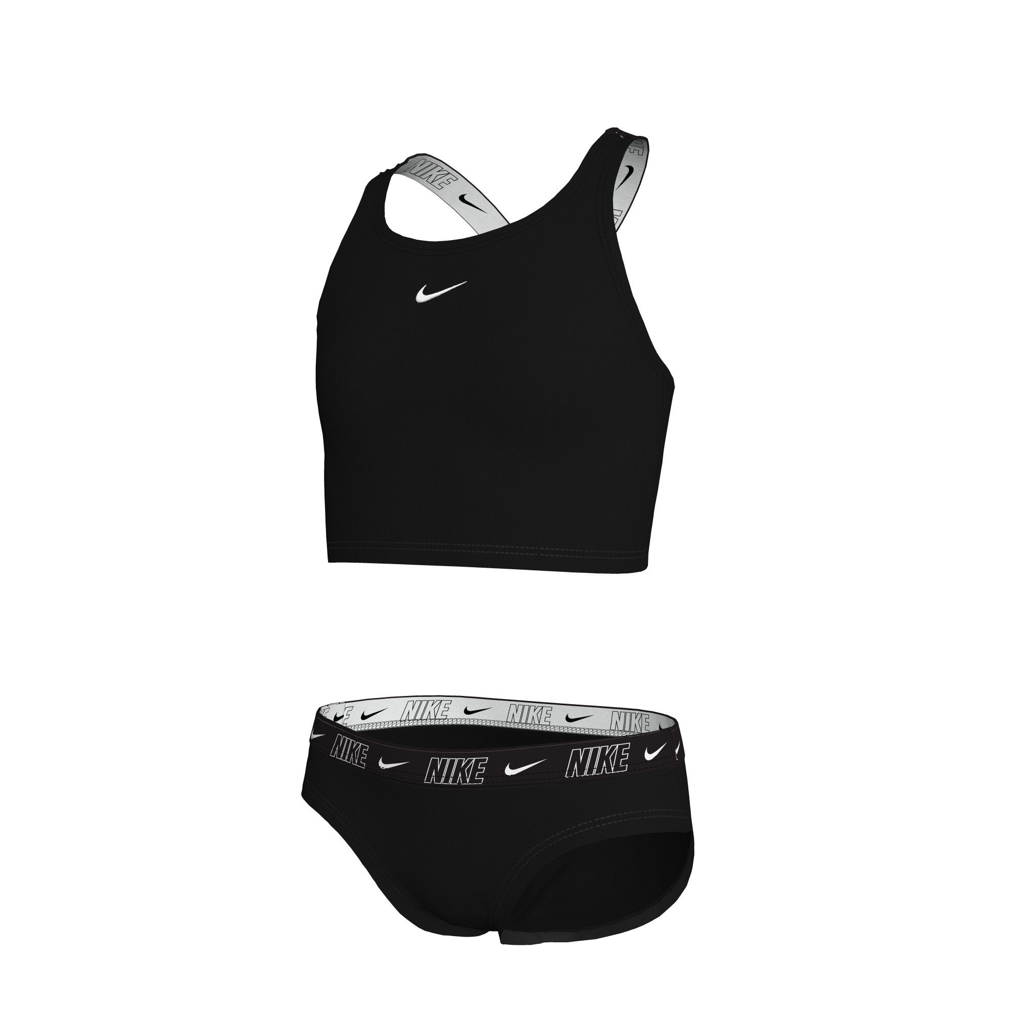 Nike Kids' Logo Tape Two Piece Tankini Set