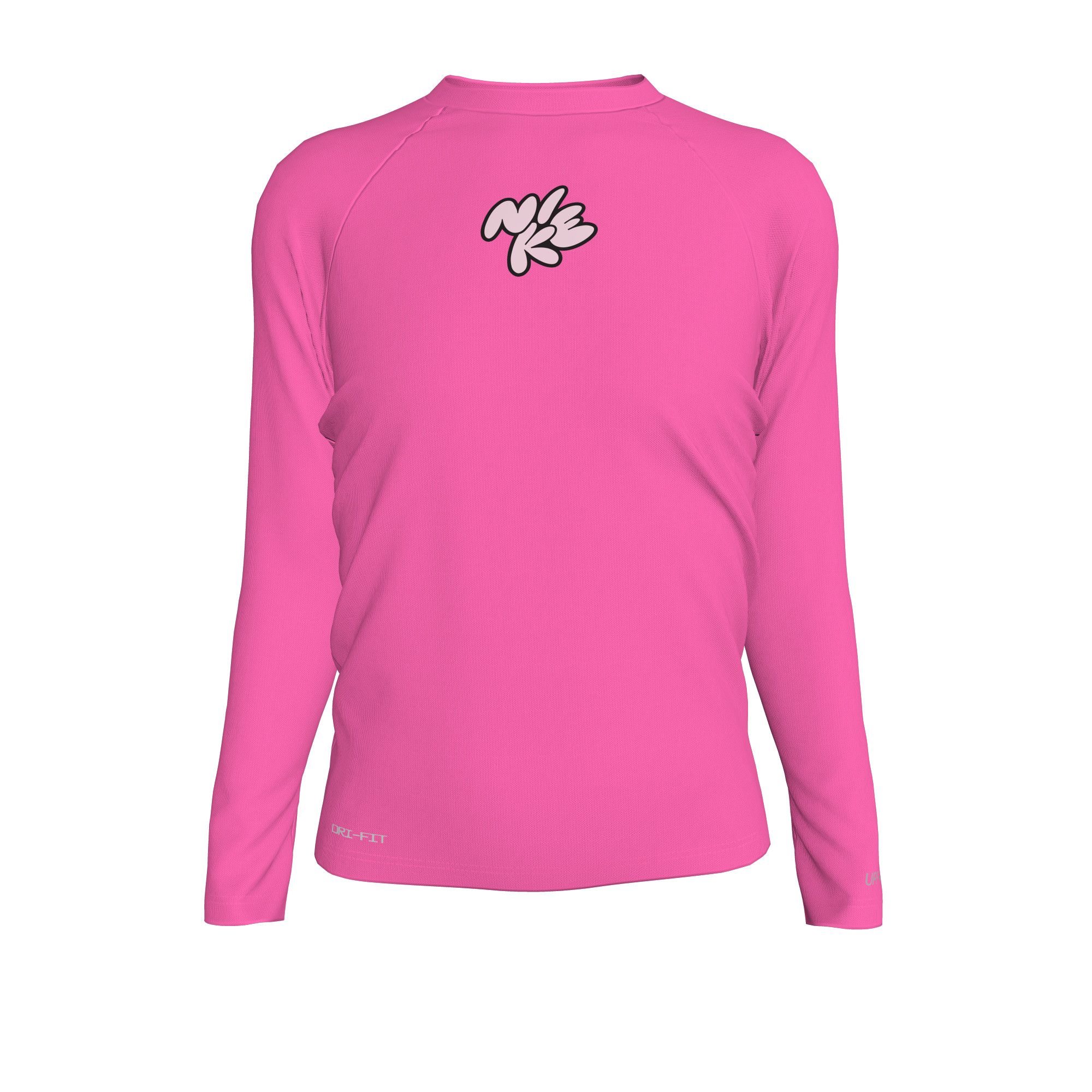 Nike Girls' Bubble Script Long Sleeve Hydro Top