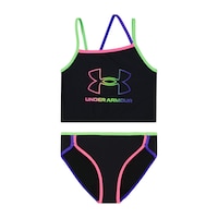 Under Armour Girls' Angled Two Piece Midkini Set Front_Flat