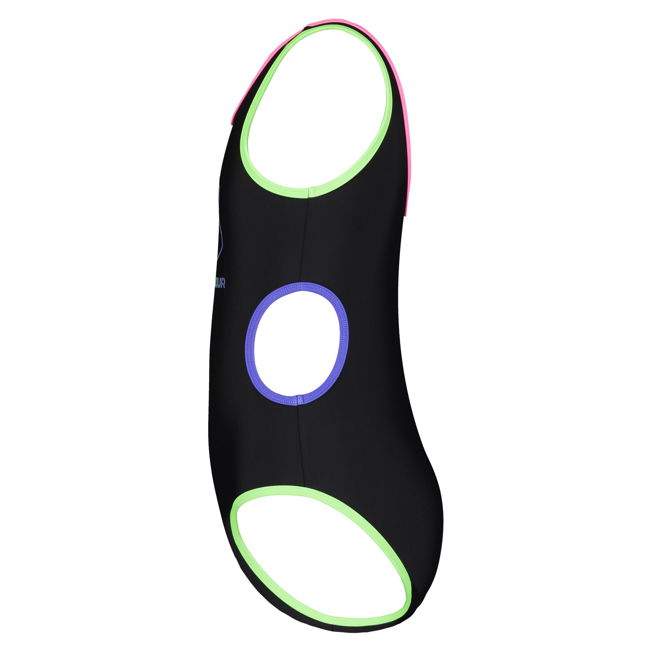 Under Armour Girls' Cutout Gradient Logo One Piece Swimsuit