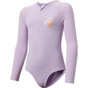 Ripzone Kids' One Piece Long Sleeve Rashguard