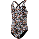 Ripzone Kids' Cross Over One Piece Swimsuit UPF 50 Swimwear Front_Angled_Left