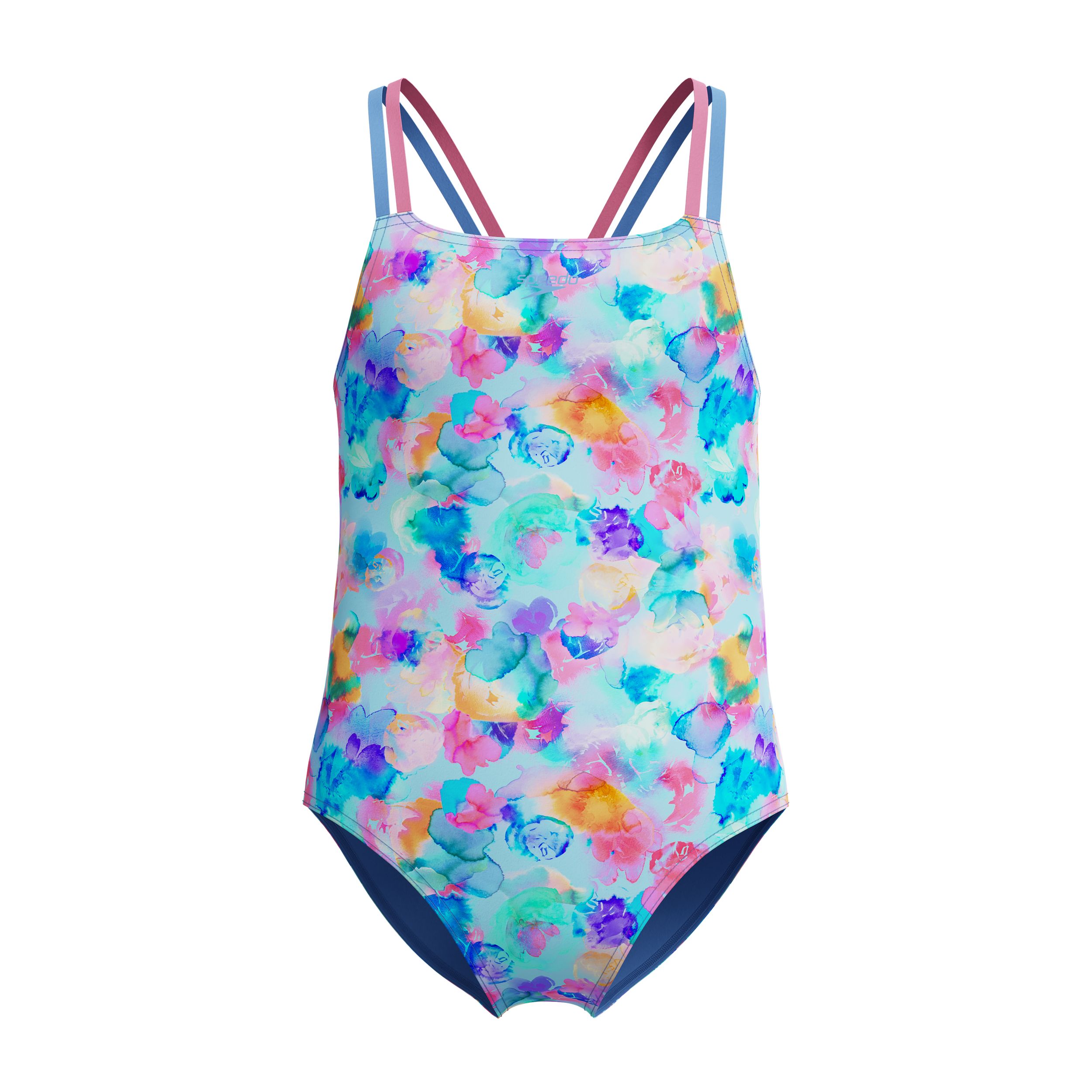 SPEEDO Kids' Print Strappy One Piece Swimsuit