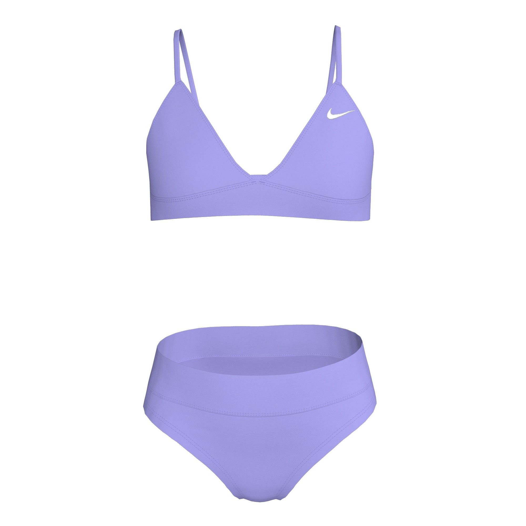 Nike Kids' Triangle Bikini Set with Full-Bottom Coverage