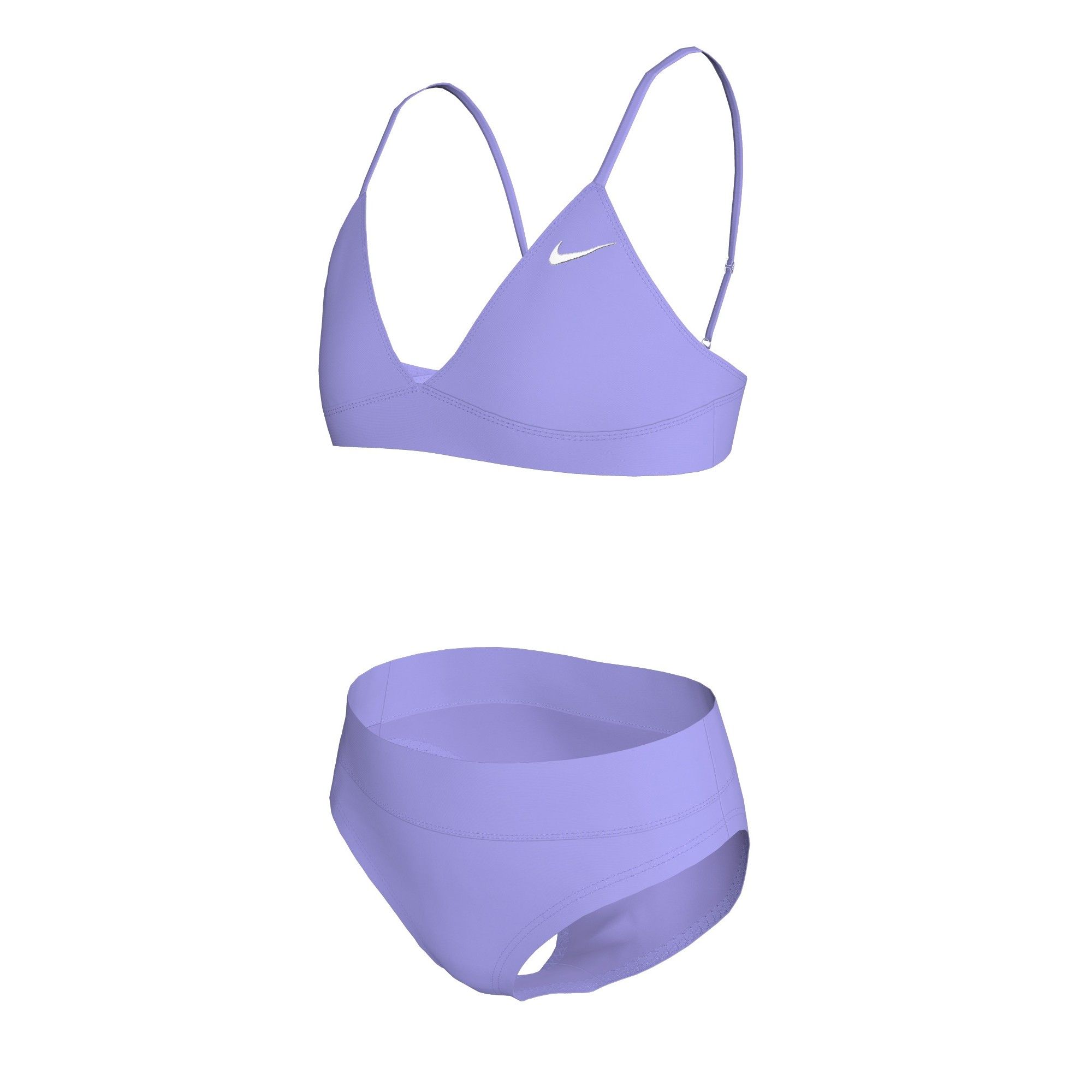Nike Kids' Triangle Bikini Set with Full-Bottom Coverage