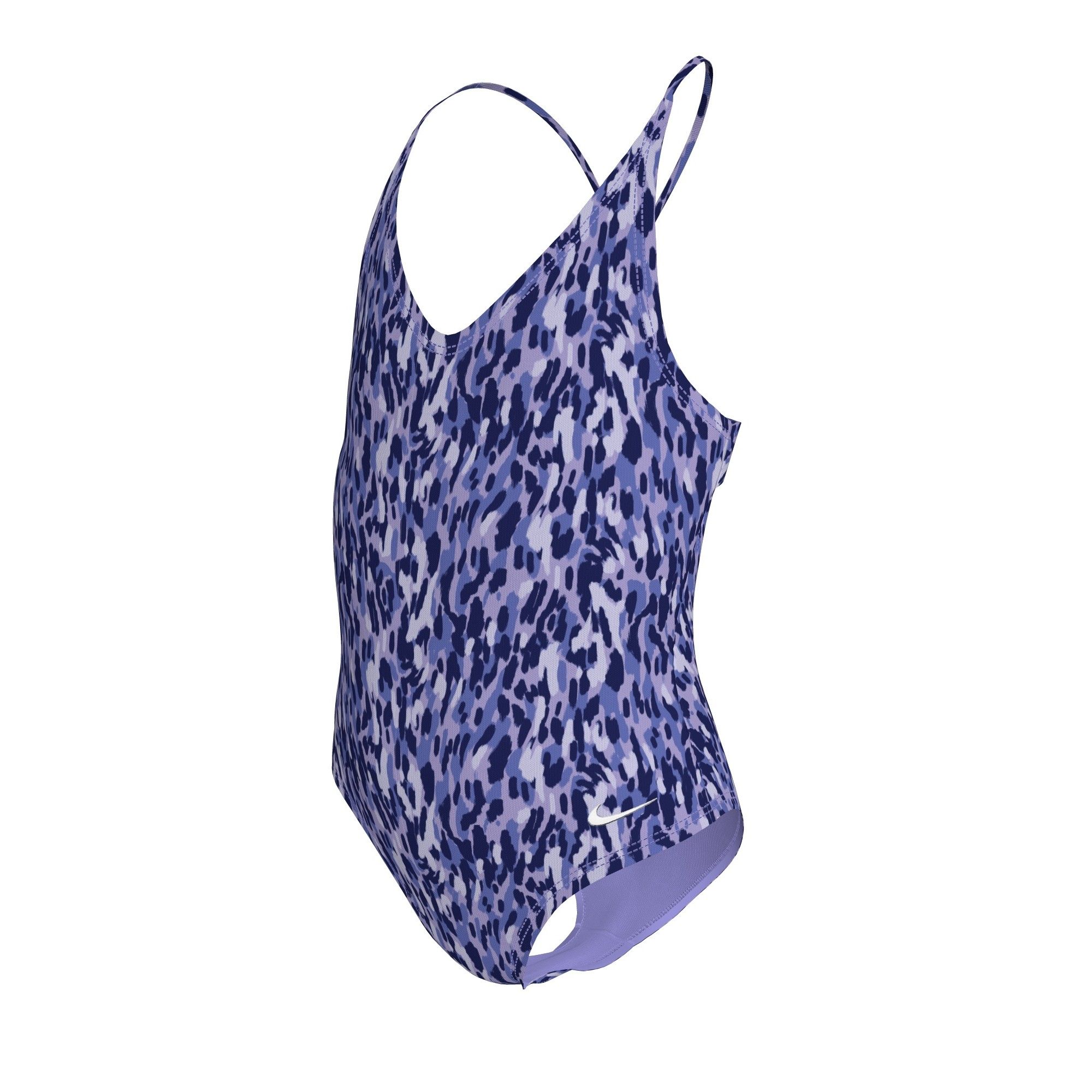 Nike Kids' Wild Print Lace-Up One-Piece Swimsuit