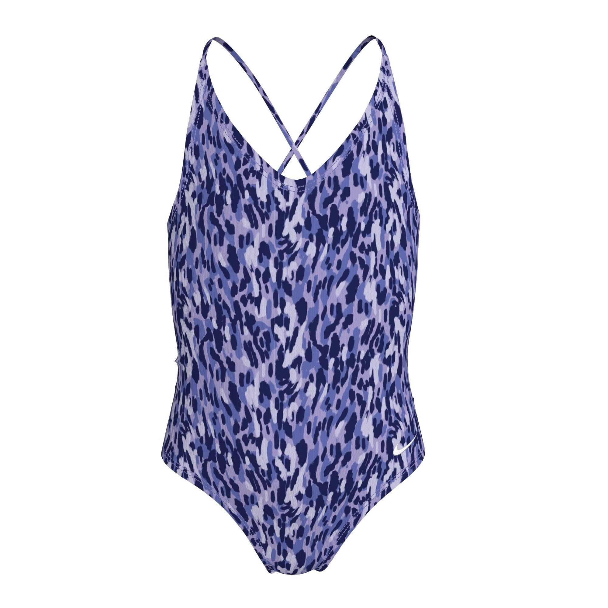 Nike Kids' Wild Print Lace-Up One-Piece Swimsuit