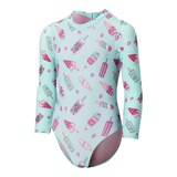 Ripzone Toddler Girls' SL Long Sleeved Rashguard One Piece Front_Angled_Left