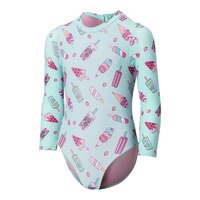 Ripzone Toddler Girls' SL Long Sleeved Rashguard One Piece Front_Angled_Left