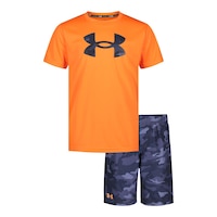 Under Armour Toddler Boys' Hyper Woodland Two Piece Swim Set Front_Flat