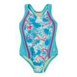 Speedo Toddler Girls' 4-6 Printed Sport Splice 1-Piece Swimsuit Front_Flat