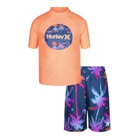 Hurley Toddler Boys' 4-7 Palm Gradient RG Short Set Front_Flat