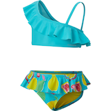 Ripzone Toddler Girls' SL 2-6X One Shoulder Ruffle Two Piece Swim Suit Front_Three_Fourths_Angled_Left