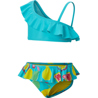 Ripzone Toddler Girls' SL 2-6X One Shoulder Ruffle Two Piece Swim Suit Front_Three_Fourths_Angled_Left