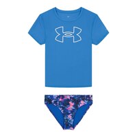 Under Armour Toddler Girls' 4-6X Multi Dye Rashguard Set Front_Flat