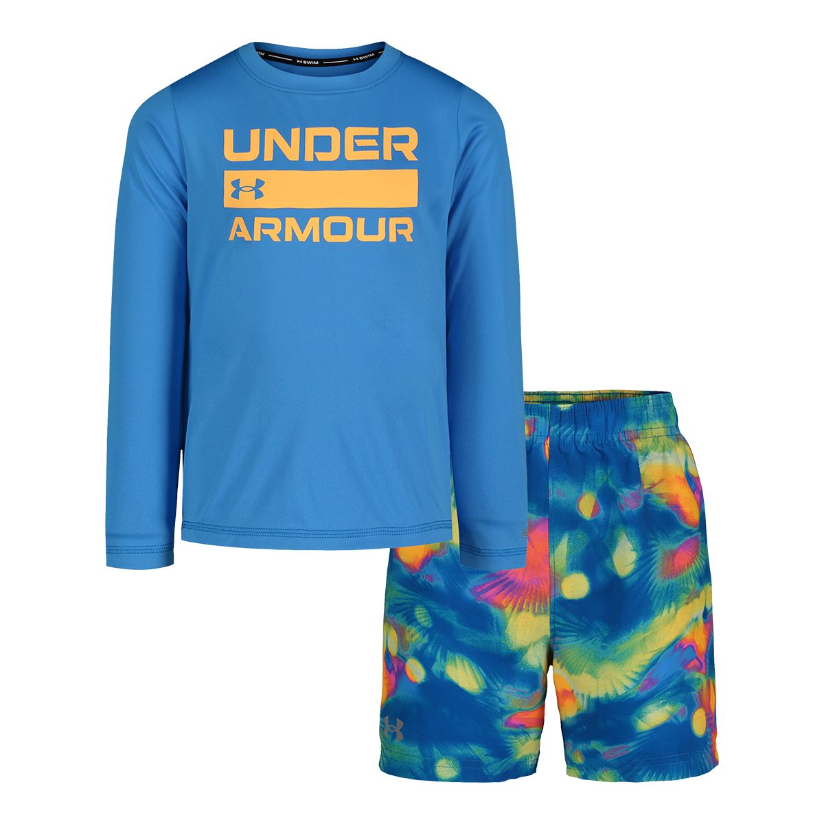 Under Armour Toddler Boys' 2-4 Tropical Flare Long Sleeve Swim Set