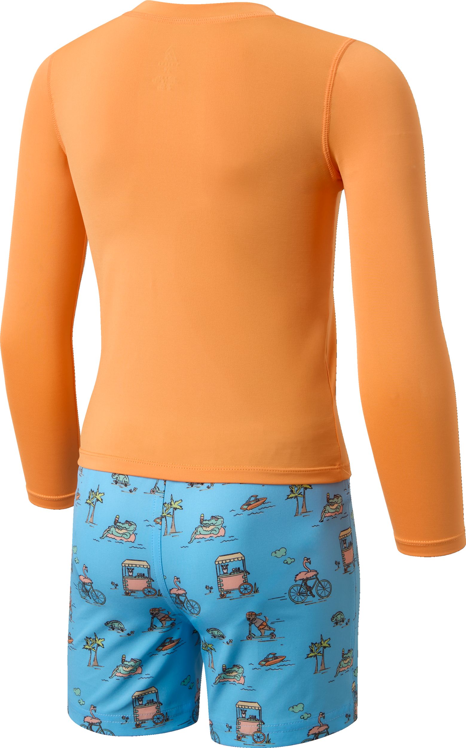 Ripzone Toddler Kids' Cove 2.0 Long Sleeve Rashguard Two Piece Set