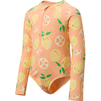 Ripzone Toddler Kids' One Piece 1/2 Zip Long Sleeve Swimsuit Front_Angled_Left