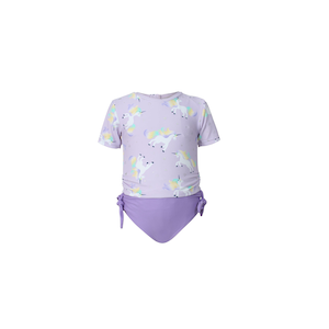 Mandarine Toddler Kids' Two Piece Short Sleeve Rashguard Set