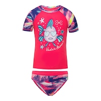 Under Armour 12-24M Fish Short Sleeve Rashguard Two Piece Set Front_Flat