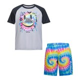 Hurley Boys' Upf 50+ Raglan T Shirt And Trunk Set Front_Flat